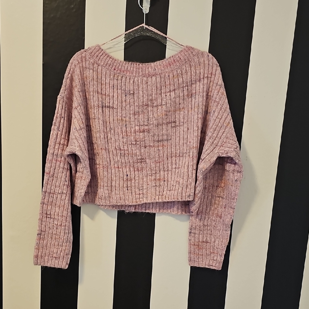 BP Pink Ribbed Button-Up Cardigan - Picture 4 of 5